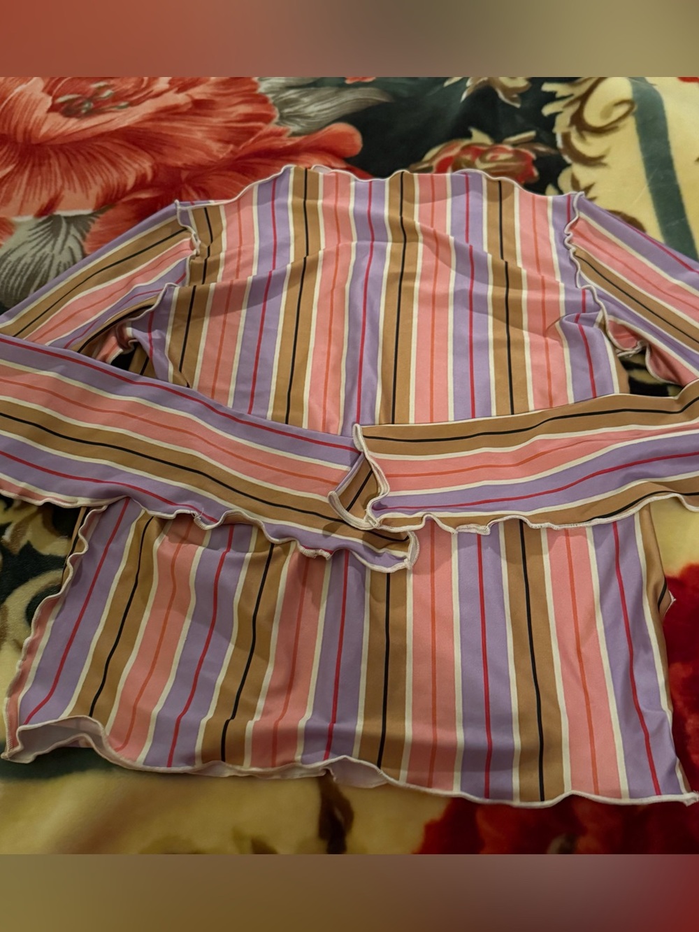 The Seea Striped Multi-Color Long Sleeve Swim Rashguard
